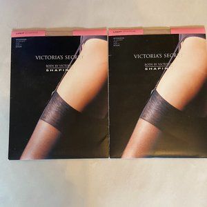 Victoria's Secret Light Shaping Stockings 15 Denier Fair Size C Natural 2 Pair